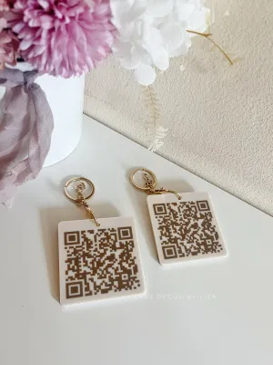 Business QR Printed Keyrings