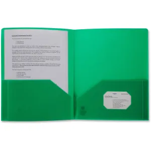 Business Source 2-pocket Poly Portfolio