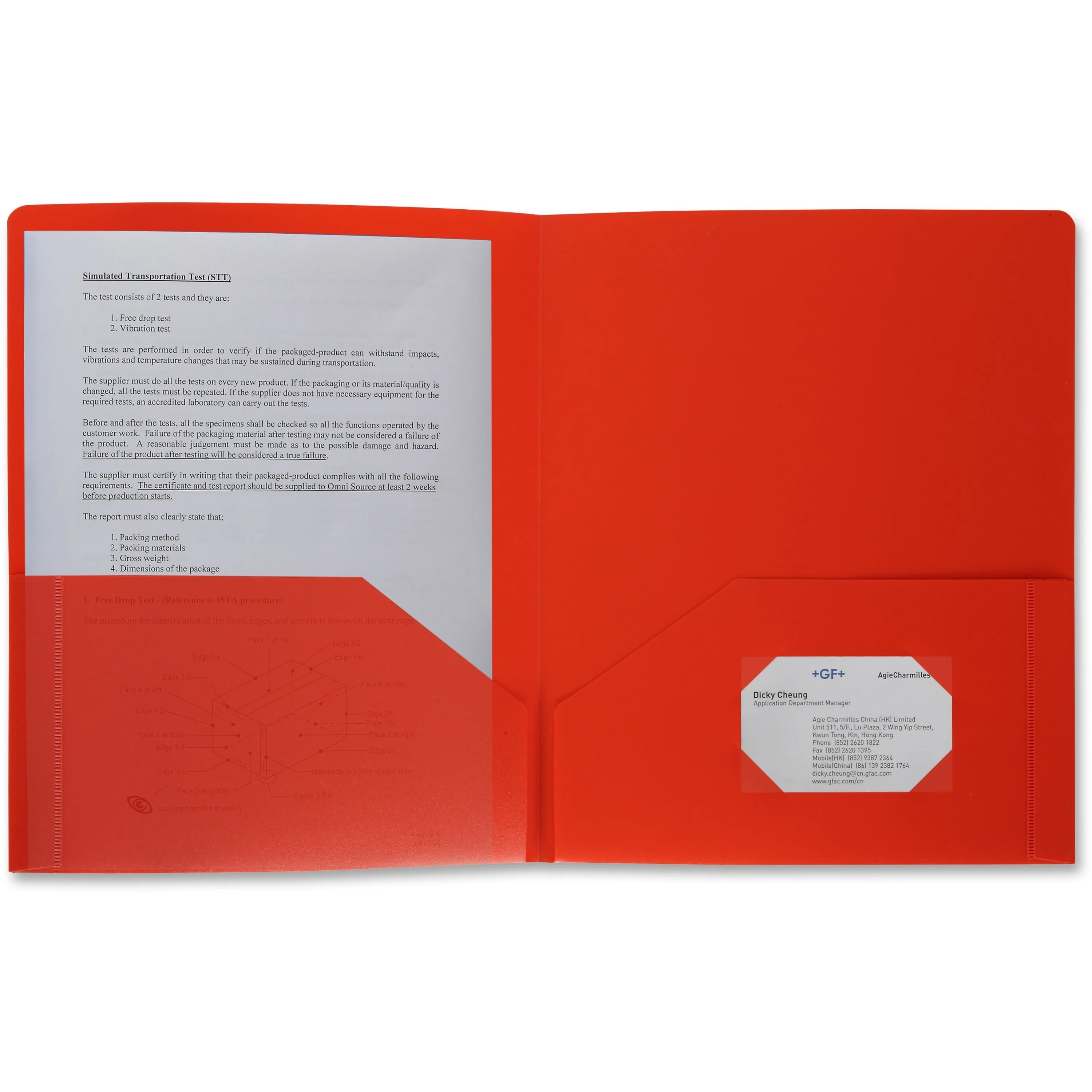Business Source 2-pocket Poly Portfolio