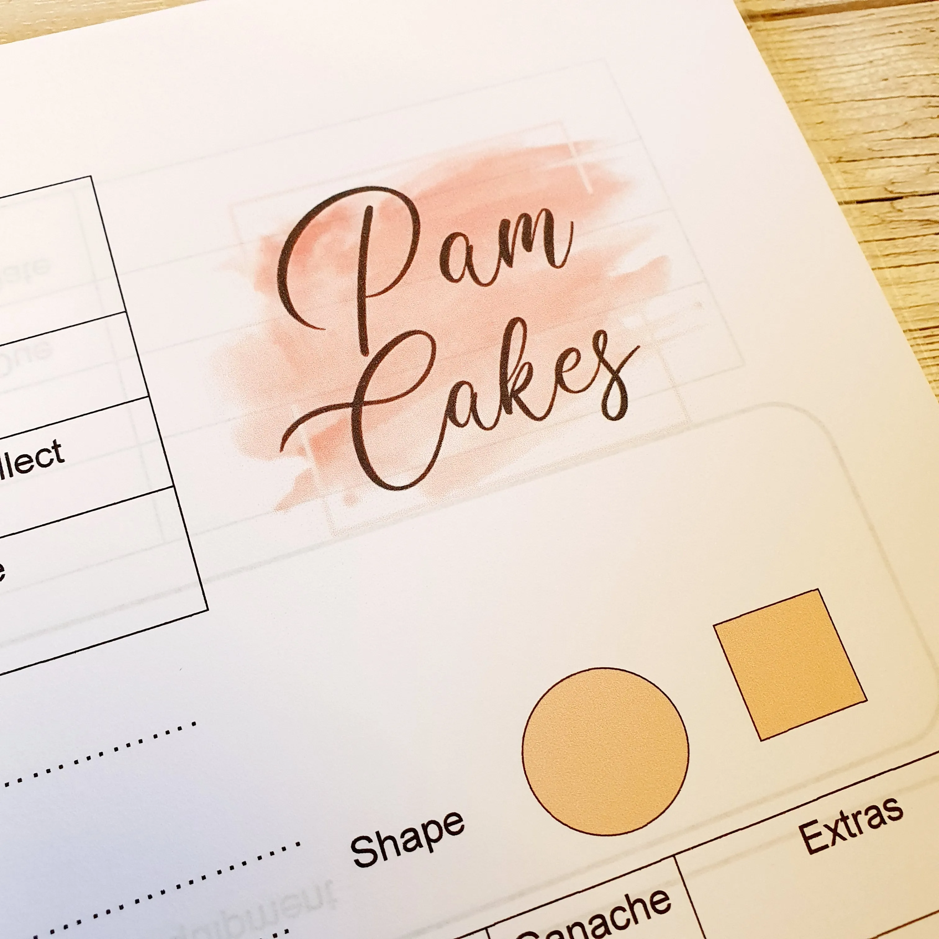 Cake Maker Order Book - A4 Spiral Bound with laminated covers&