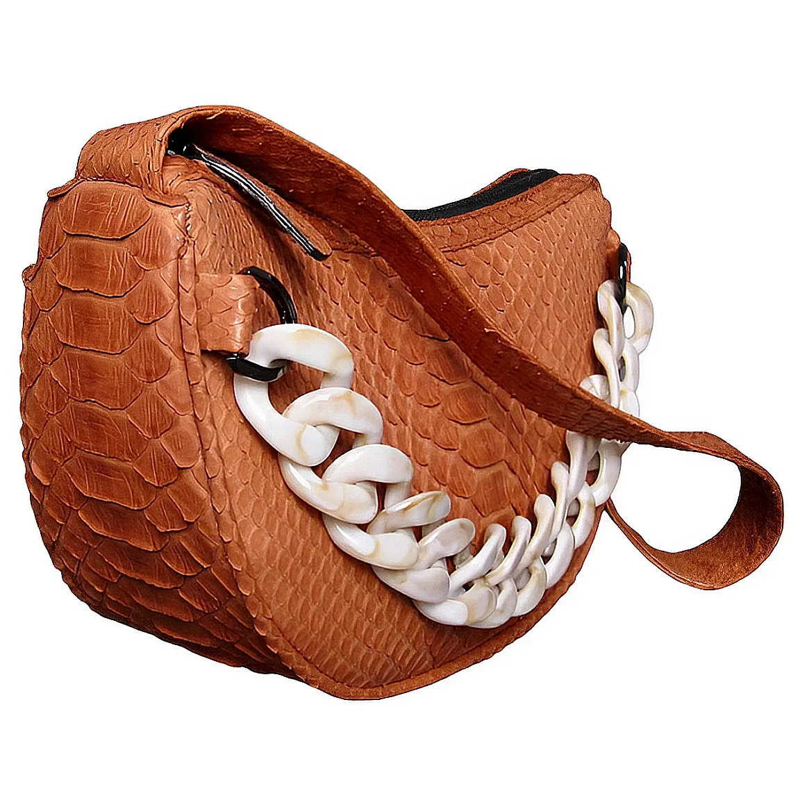 Camel Brown Half Moon Bag