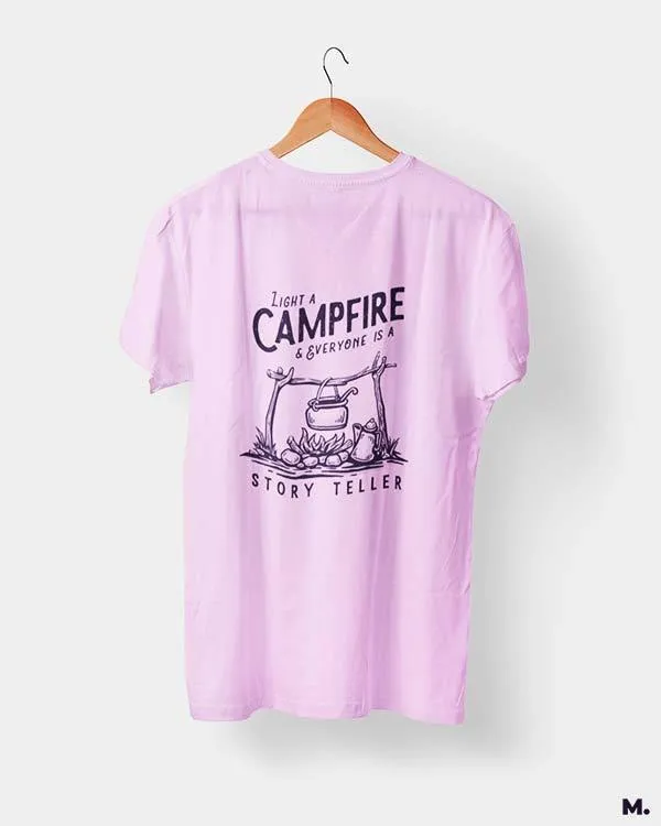 Campfire makes us a storyteller printed t shirts