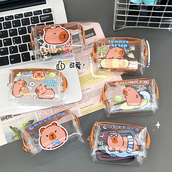 Capybara Transparent Pouch