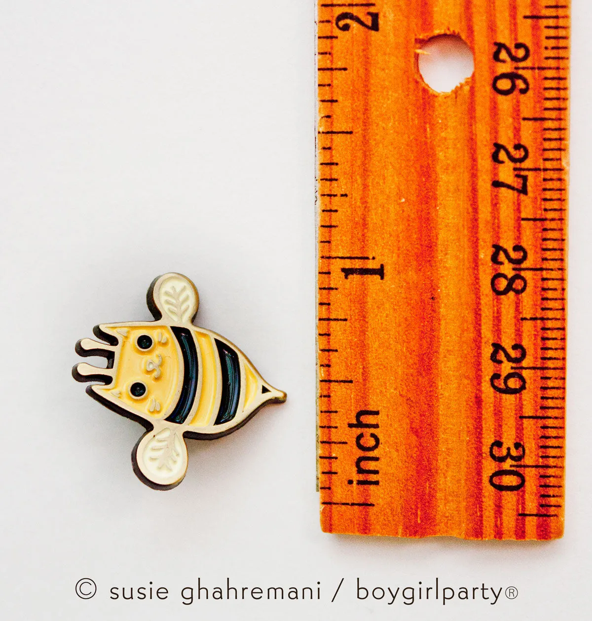 Cat Bee Enamel Pin - Bee Cat Pin - Kawaii cute enamel pin by boygirlparty