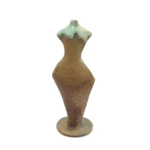 Cathy Broski - Wood-Fired Ceramic Sculpture - 14" Female Figure