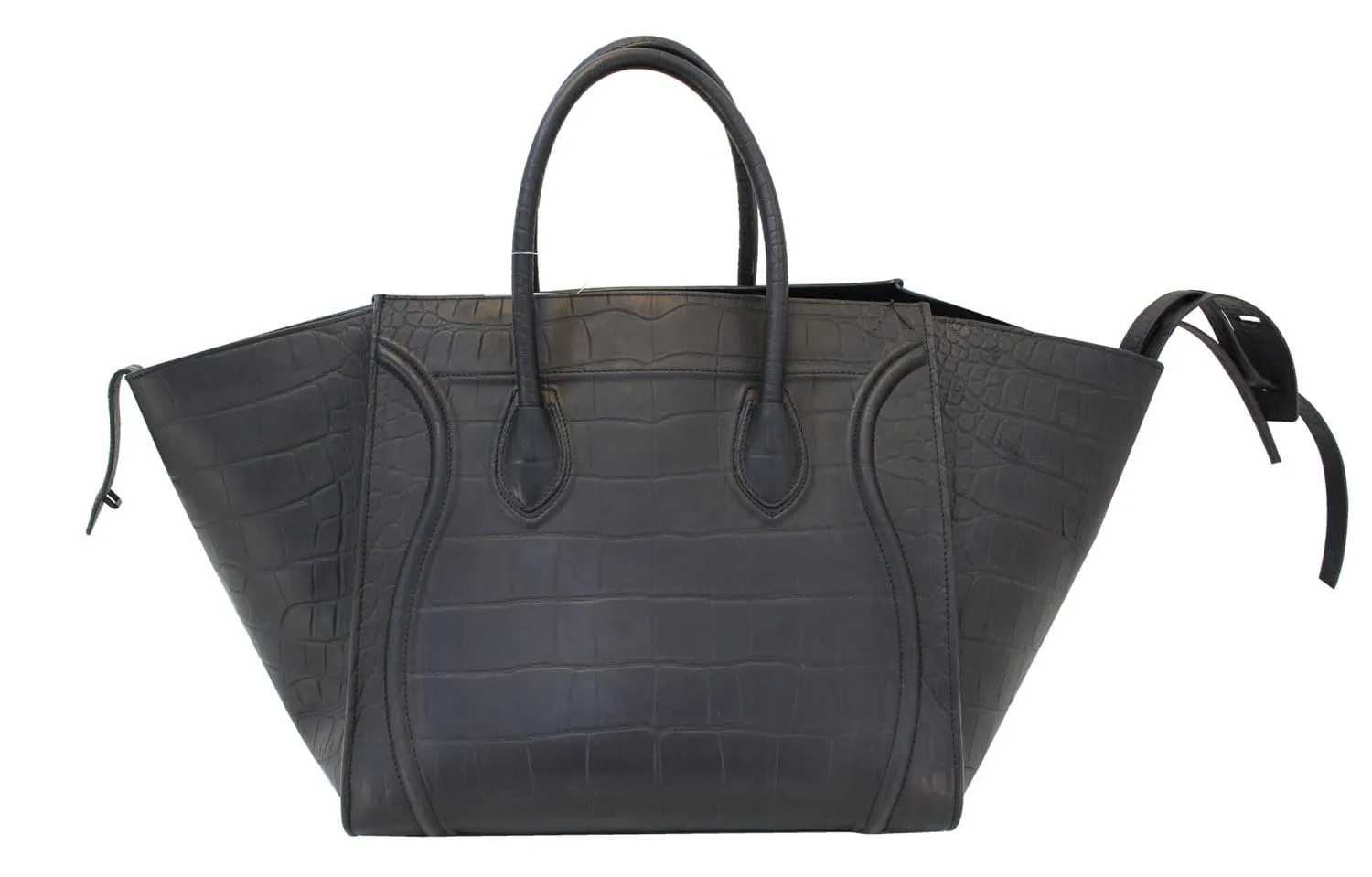 Celine Handbags - Celine Black Phantom Bag Embossed