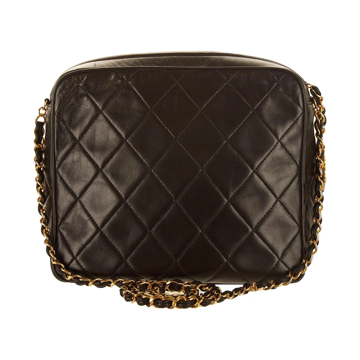 Chanel Black Lambskin Camera Bag