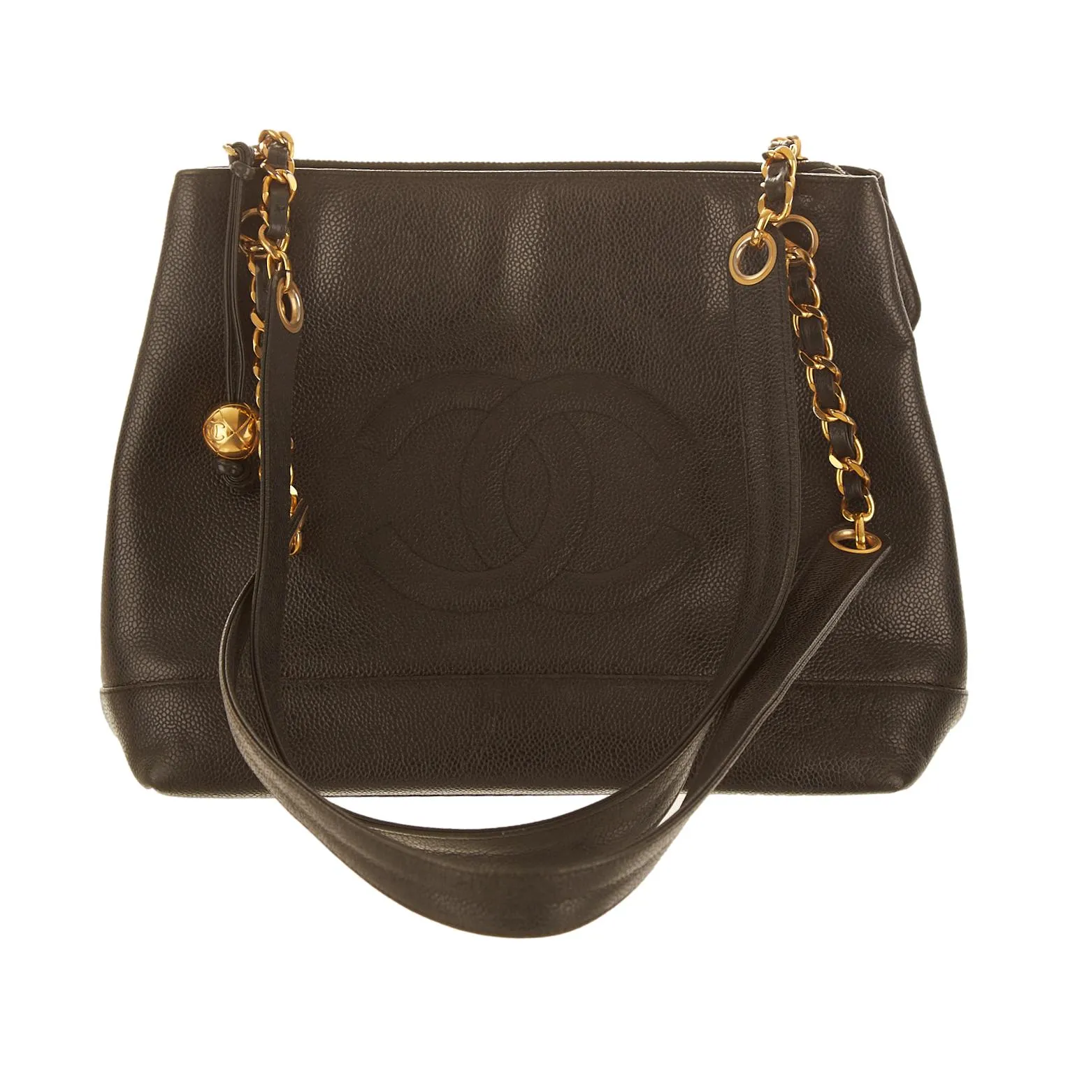 Chanel Black Logo Tote