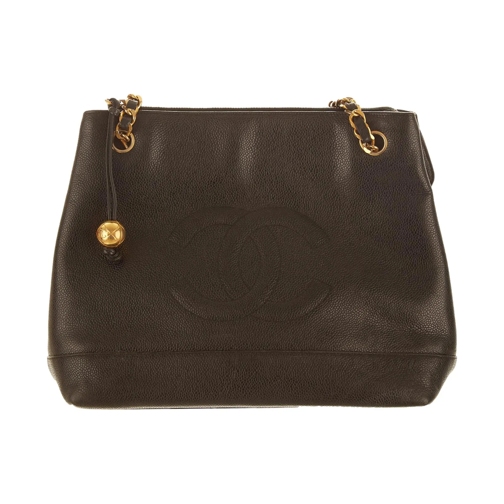 Chanel Black Logo Tote