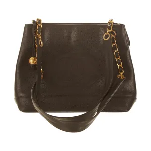 Chanel Black Logo Tote