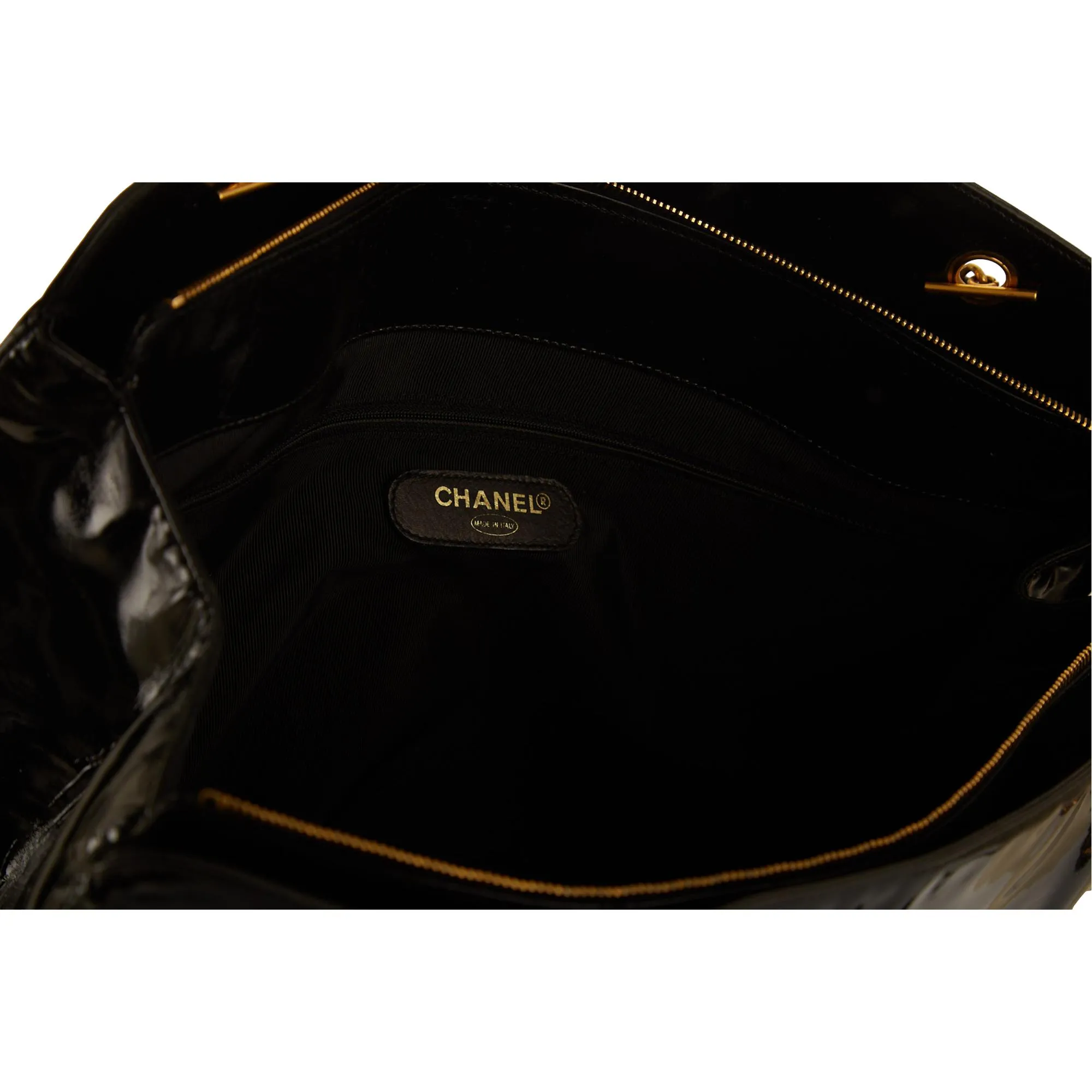 Chanel Black Patent Supermodel Bag