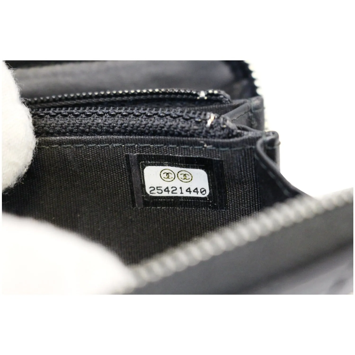 CHANEL Camellia Long Zippy studded Wallet Black