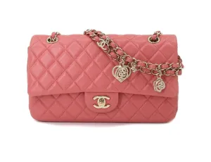 Chanel Classic Medium Lambskin Sakura GHW Bag