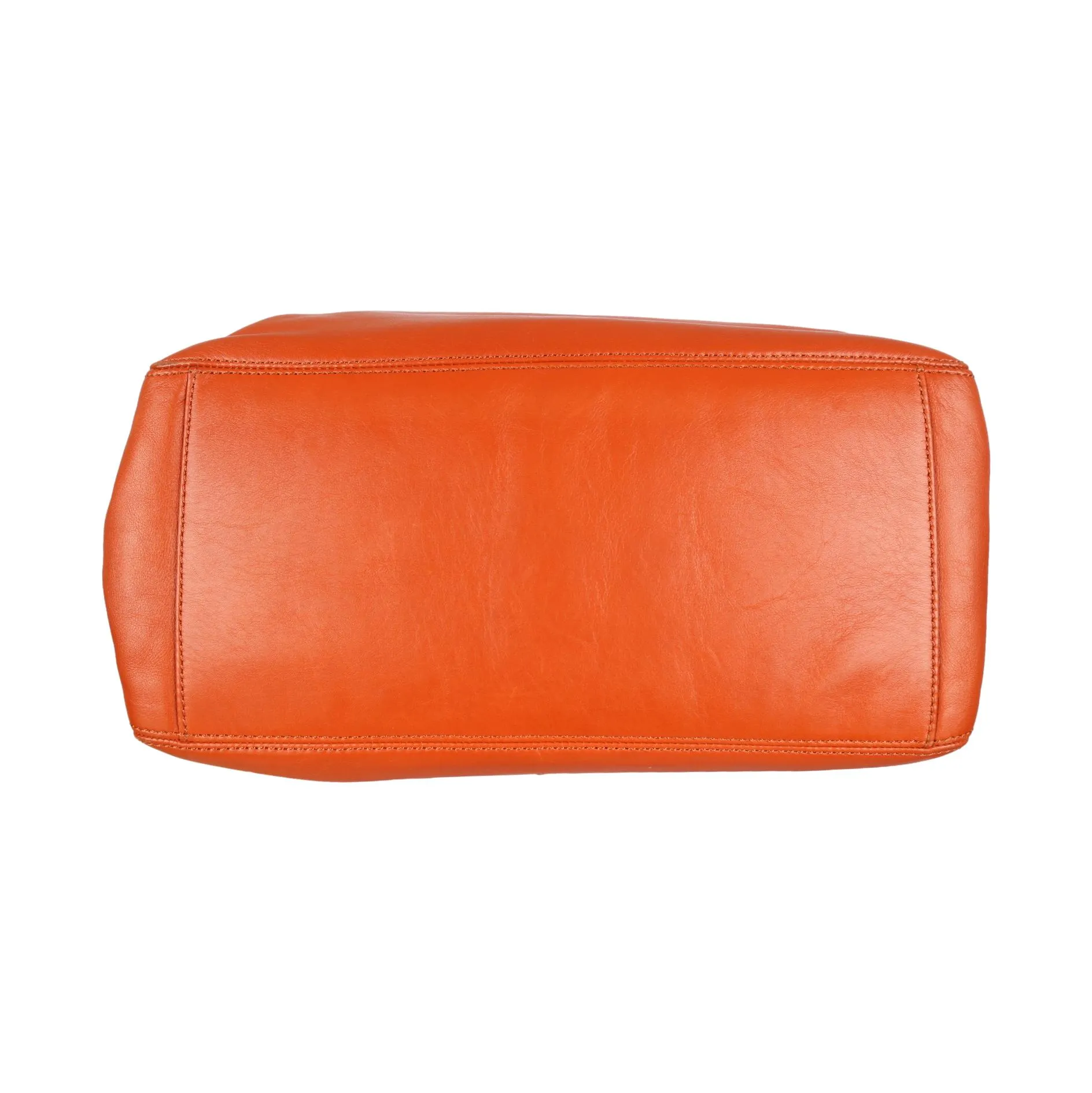 Chanel Orange Logo Ring Handle Bag