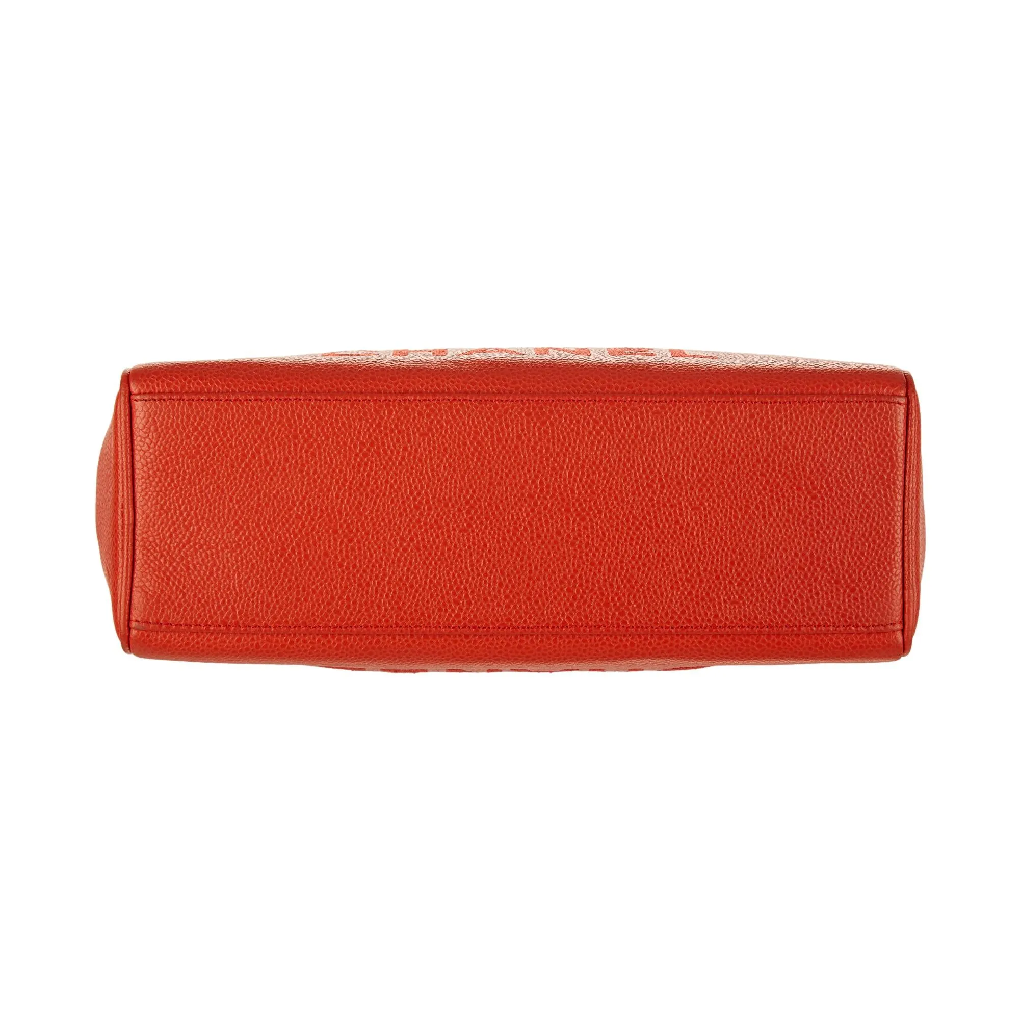 Chanel Orange Logo Shoulder Bag