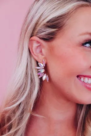 Charismatic Crystal Half Circle Earring - AB