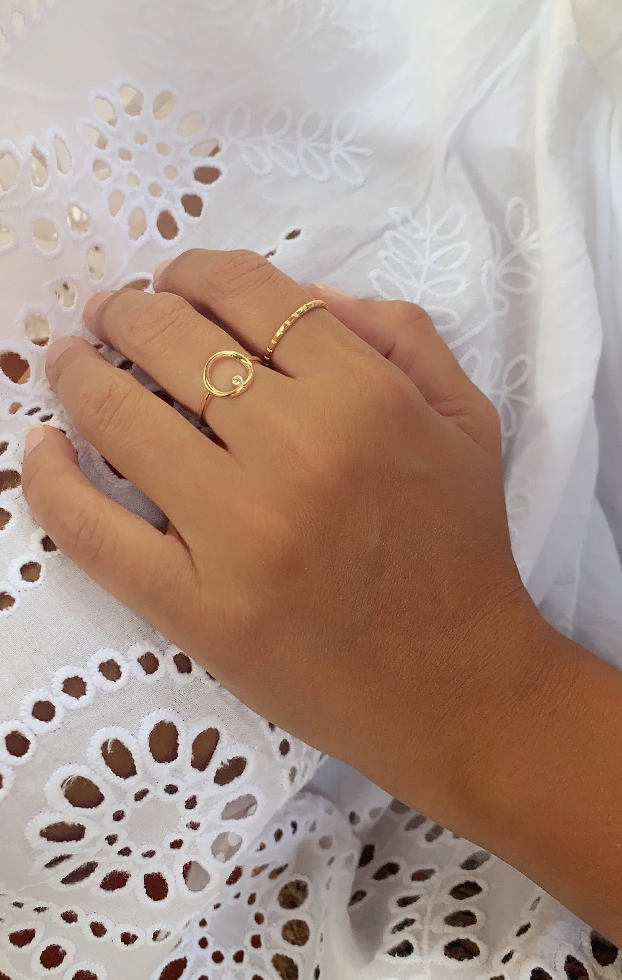 CHECKERS RING/GOLD