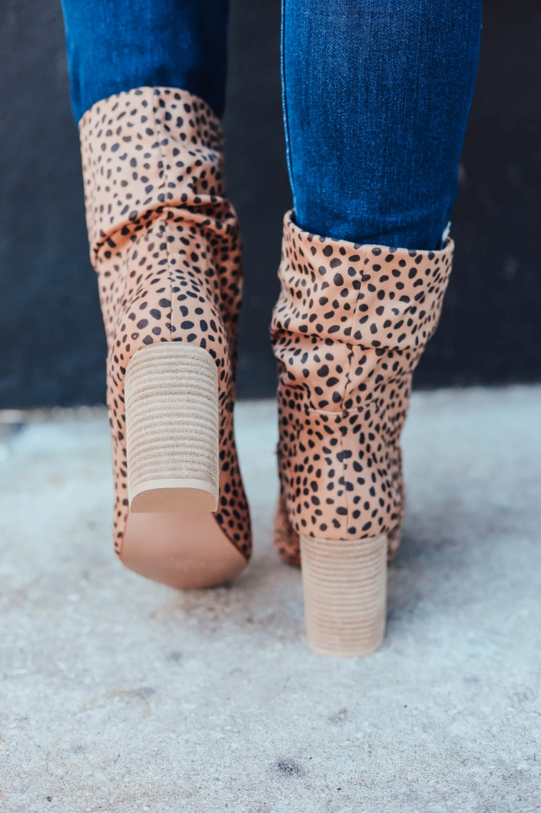 Cheetah Slouch Bootie