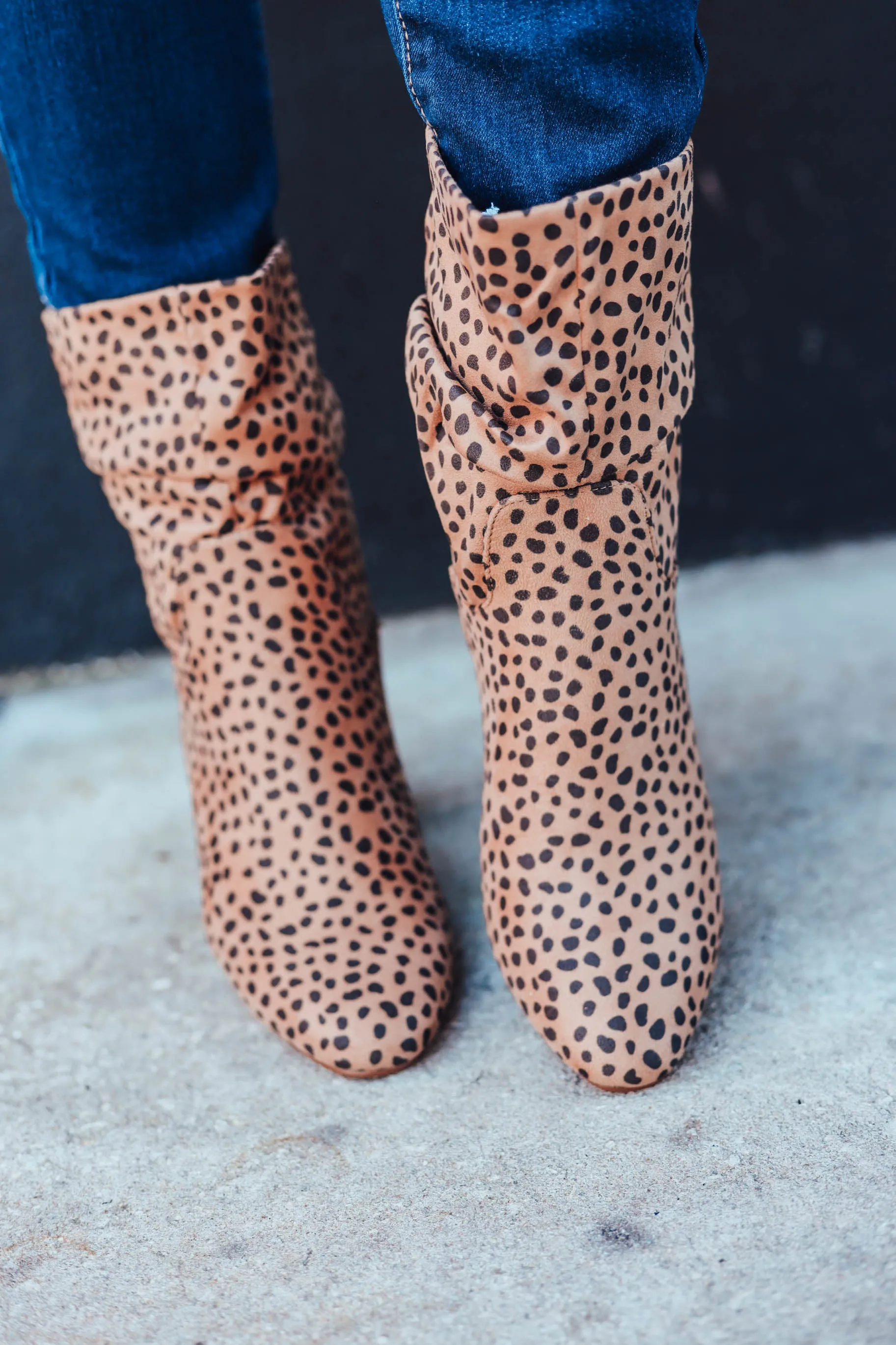 Cheetah Slouch Bootie