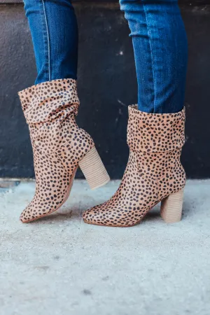 Cheetah Slouch Bootie