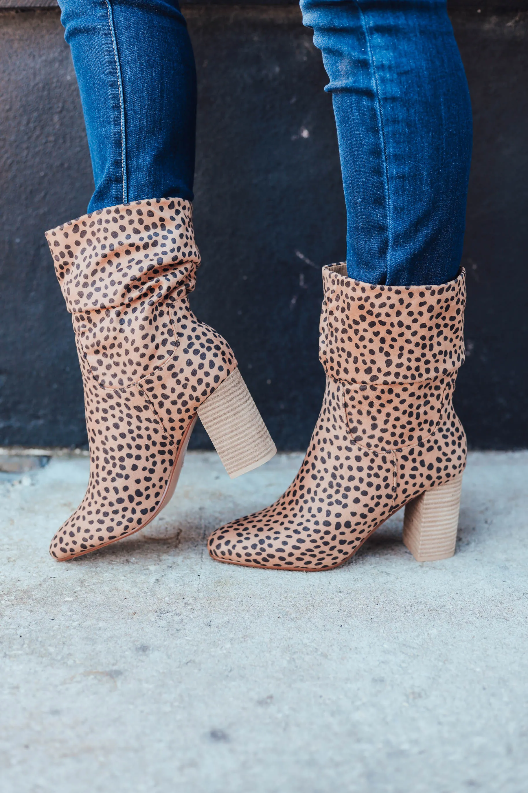 Cheetah Slouch Bootie