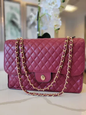 CHERRY ECO LEATHER HANDBAG SET