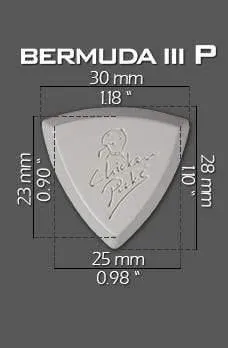 Chicken Picks Bermuda III-P 2.7 mm Pointy Guitar Pick