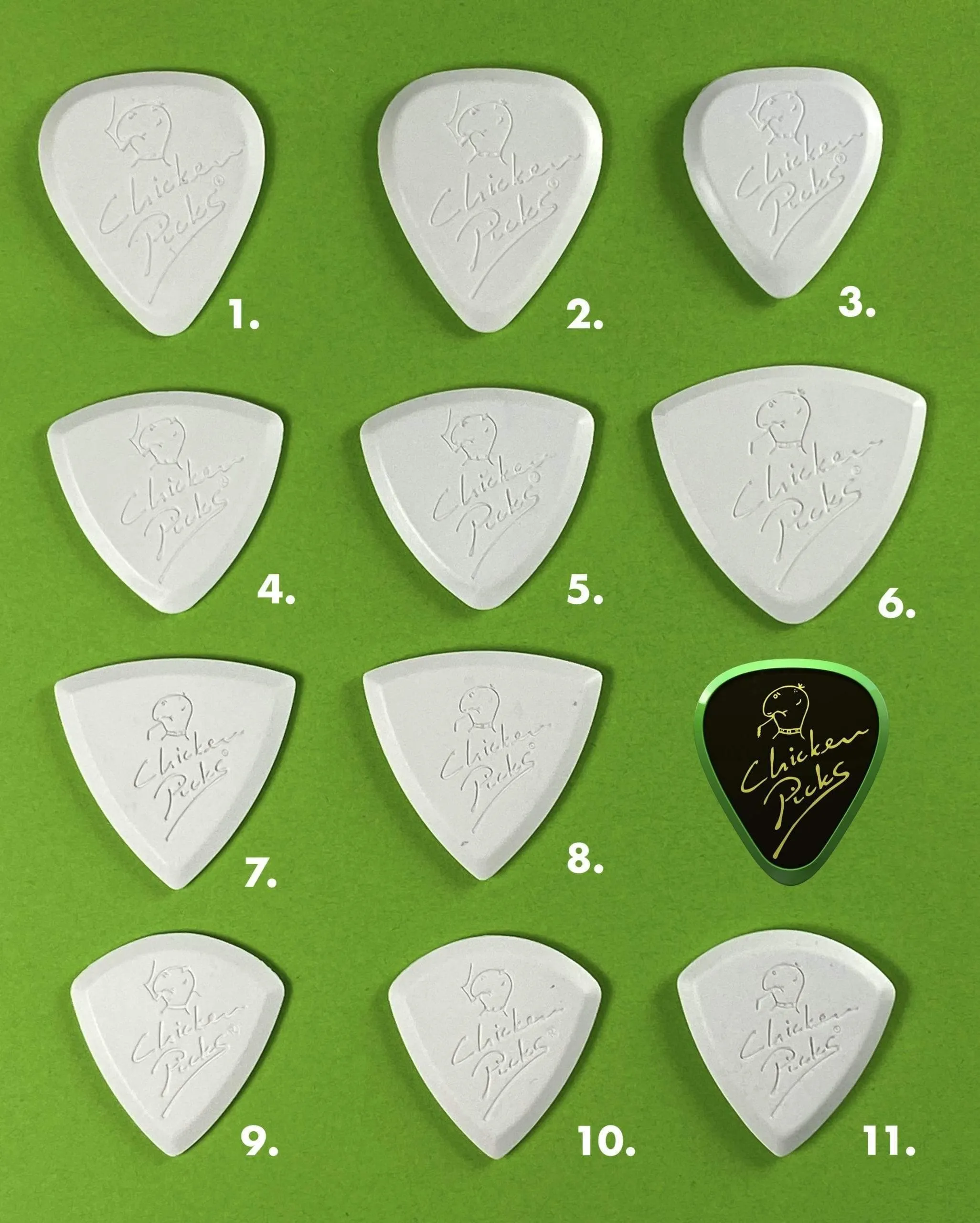 Chicken Picks Bermuda III-P 2.7 mm Pointy Guitar Pick