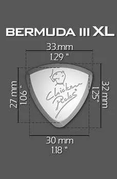 Chicken Picks Bermuda III-XL 2.1 mm XL Bass Guitar Pick