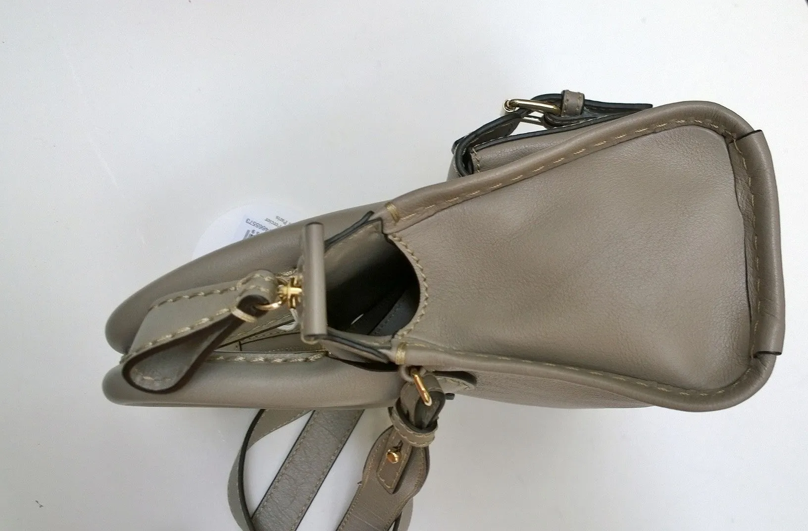Chloé Edith Mini Grey Leather Handbag Crossbody Small Bag