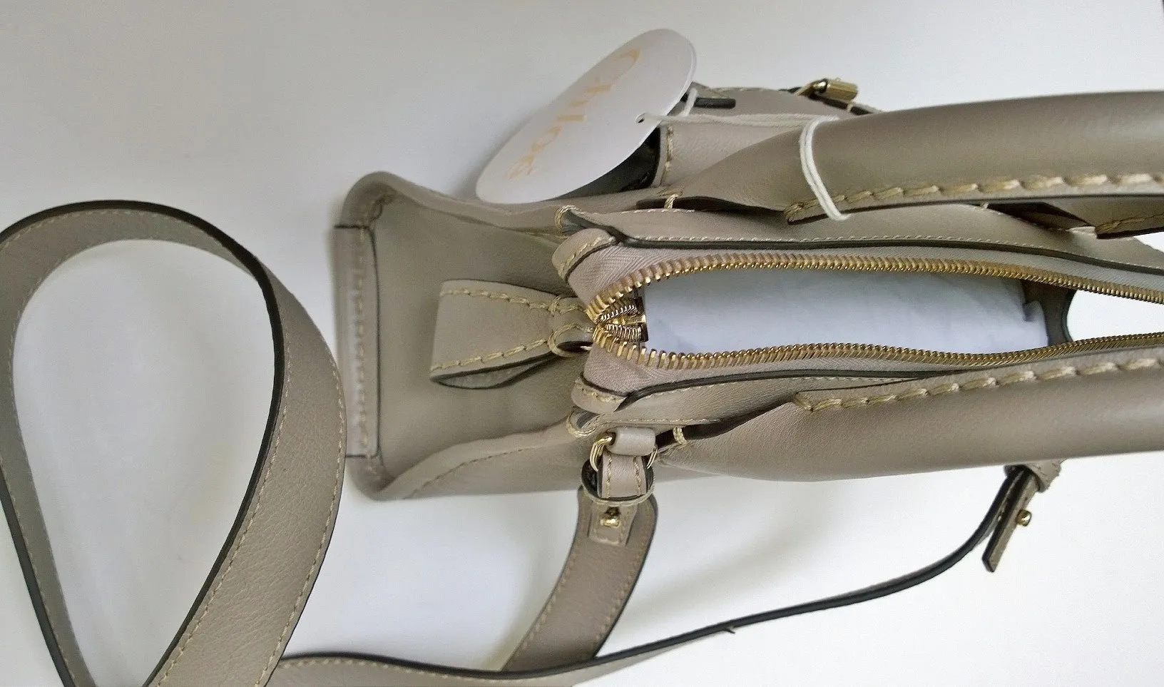 Chloé Edith Mini Grey Leather Handbag Crossbody Small Bag