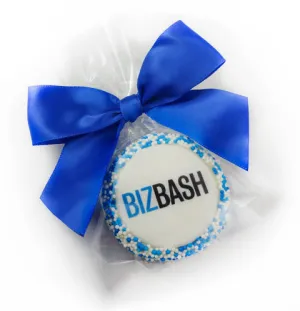 Chocolate Logo Oreo with Satin Bow - 12 pcs