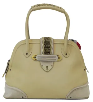 CHRISTIAN DIOR Beige Leather Suede Shoulder Bag - Last Call