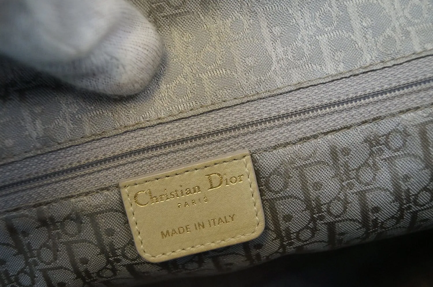 CHRISTIAN DIOR Beige Leather Suede Shoulder Bag - Last Call