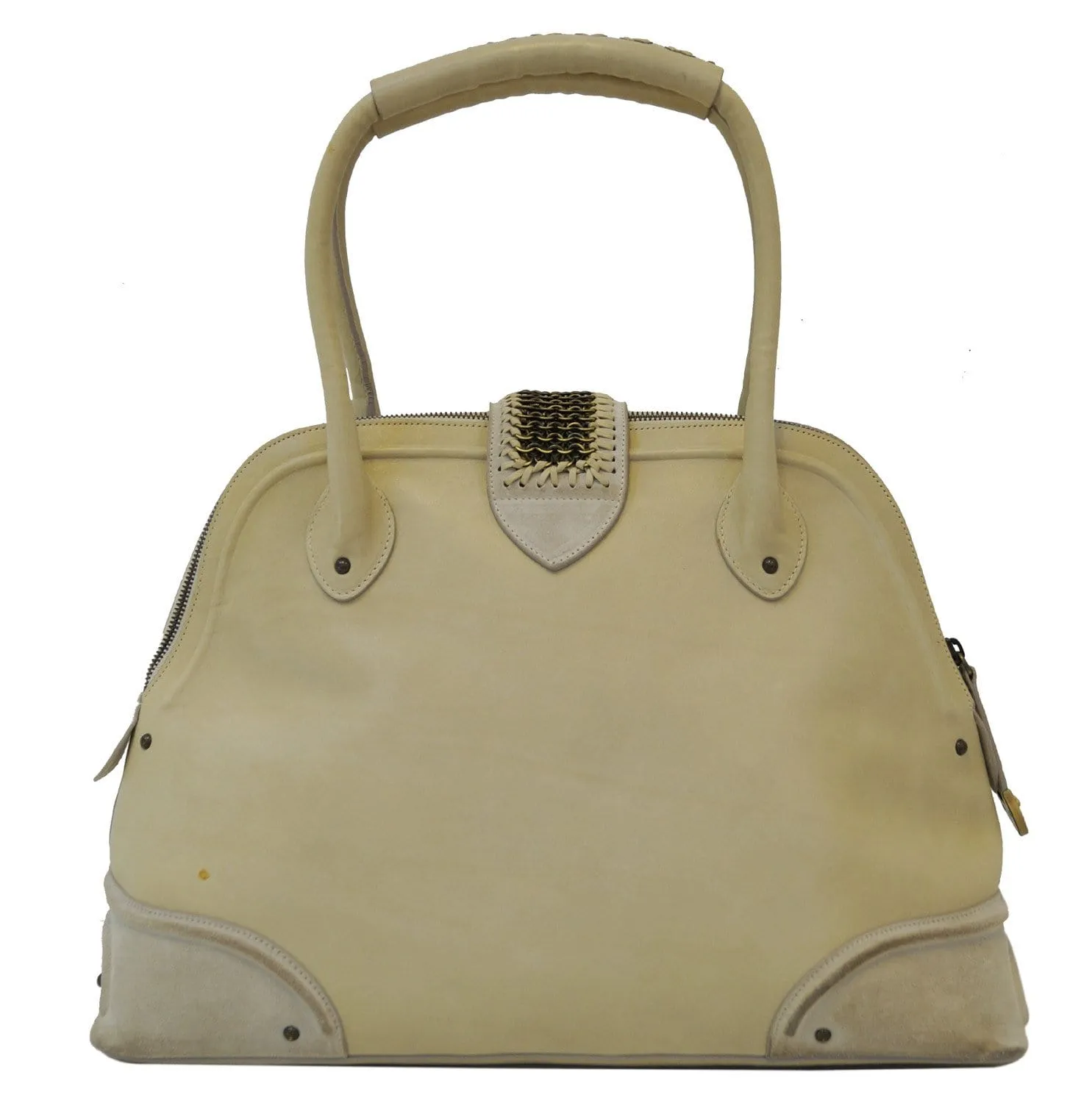 CHRISTIAN DIOR Beige Leather Suede Shoulder Bag - Last Call