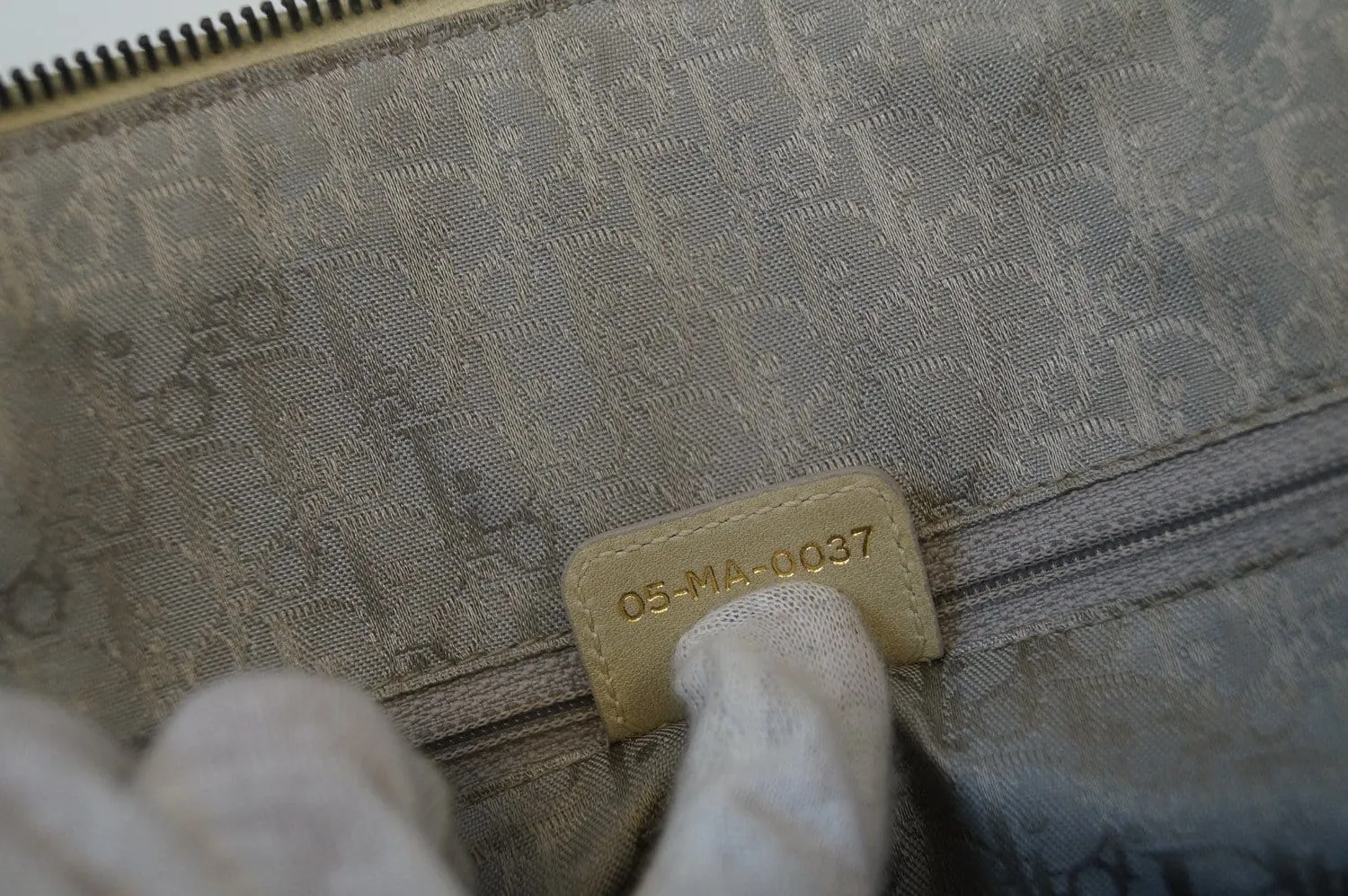 CHRISTIAN DIOR Beige Leather Suede Shoulder Bag - Last Call