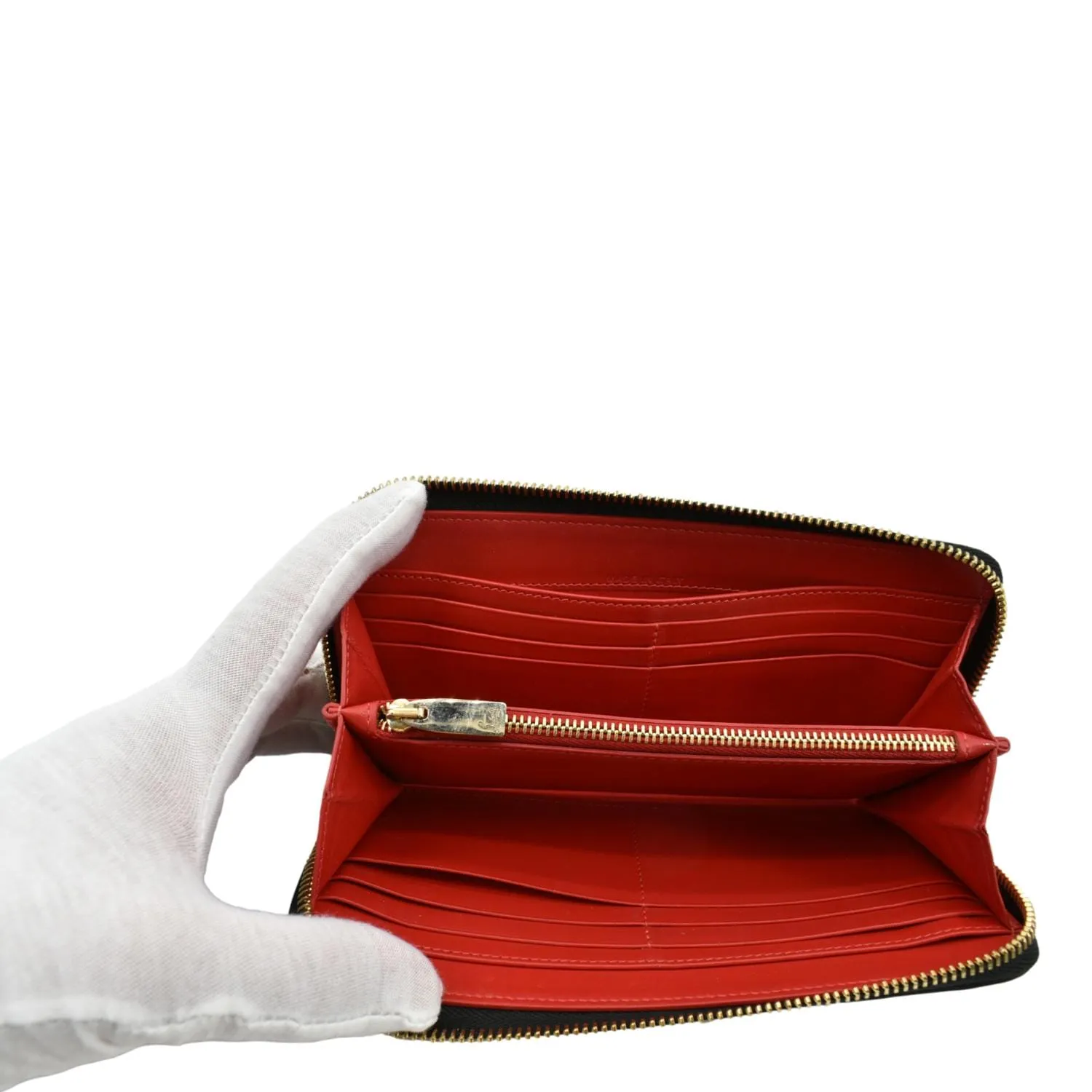 CHRISTIAN LOUBOUTIN Panettone Studded Leather Zippy Wallet Black