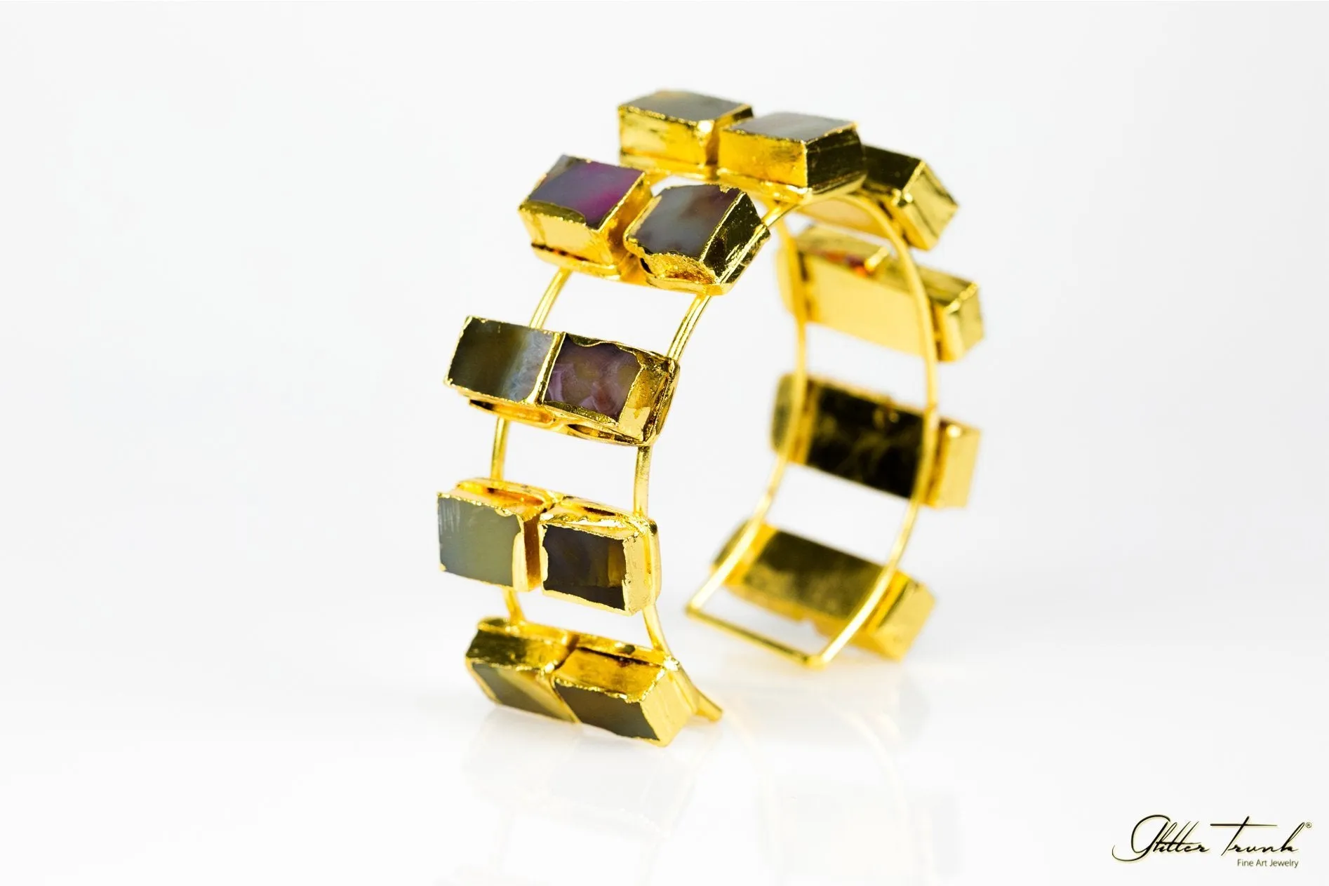 Chunky Rock One of a Kind Cuff Bracelet