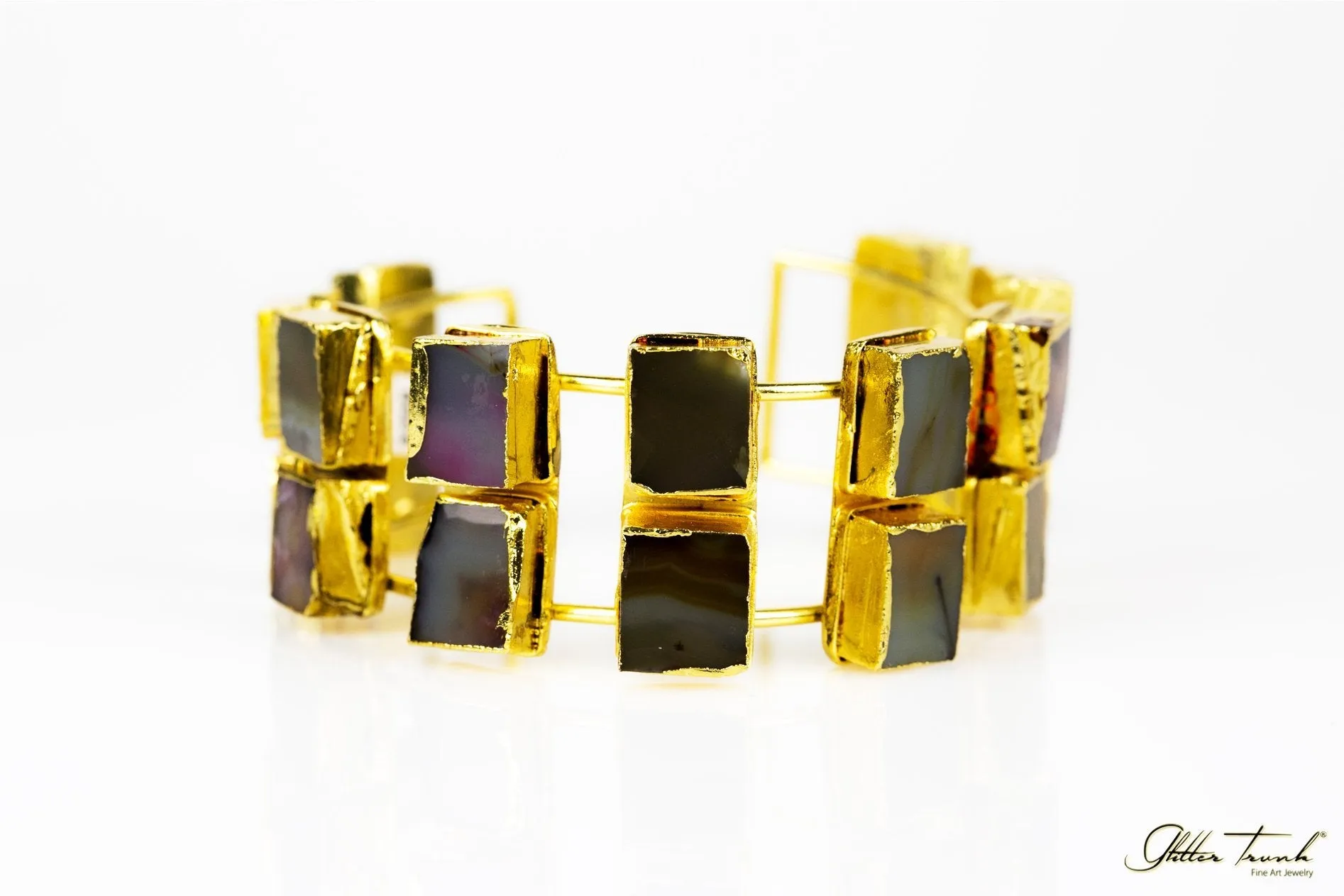 Chunky Rock One of a Kind Cuff Bracelet
