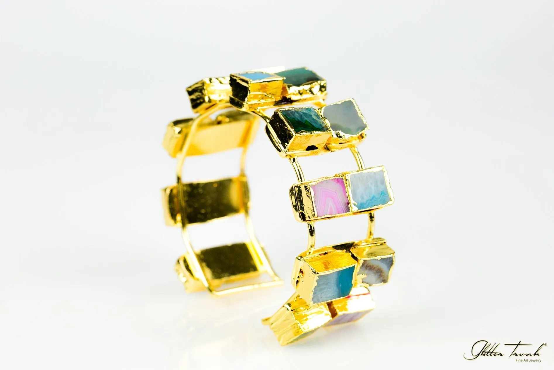 Chunky Rock One of a Kind Cuff Bracelet