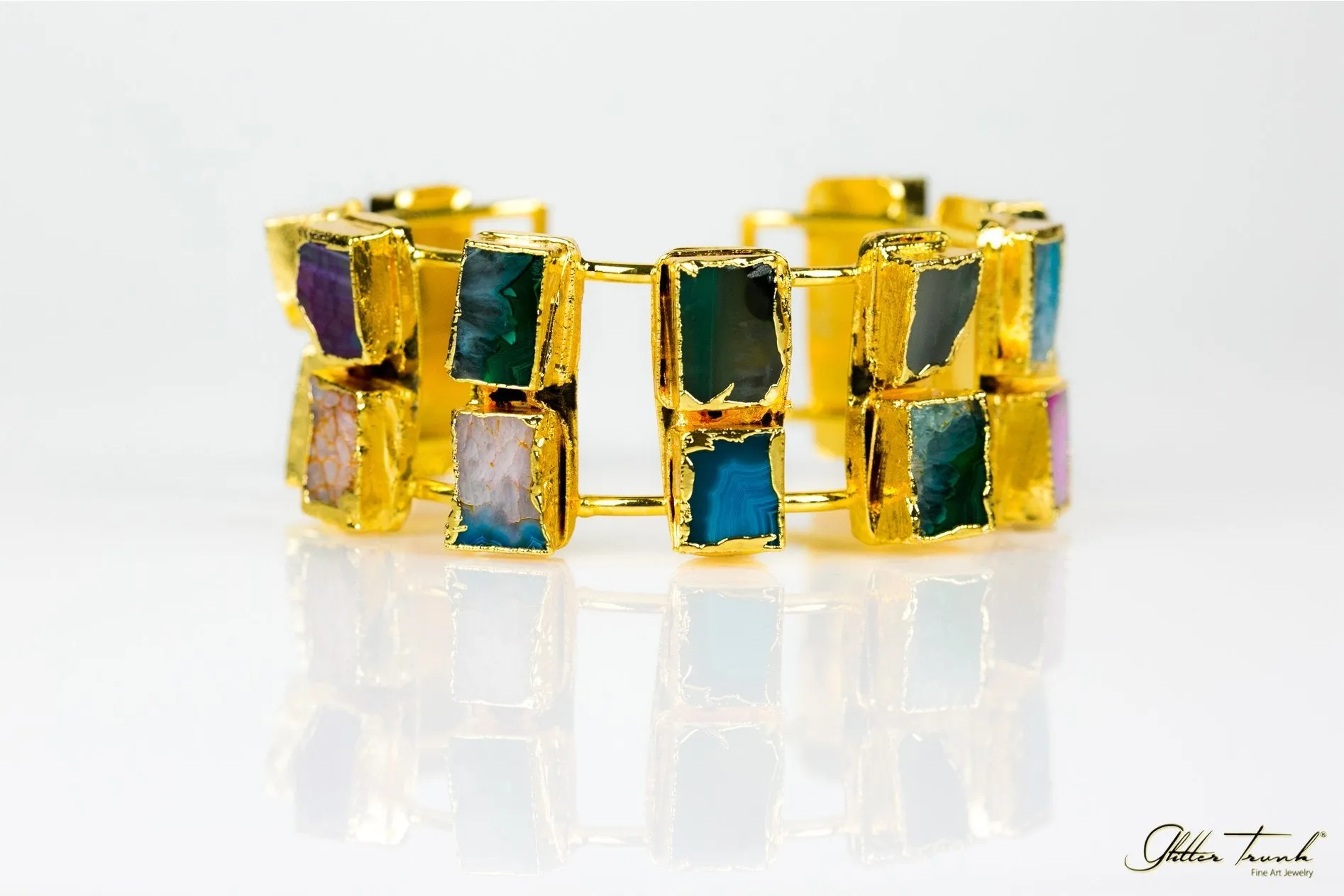 Chunky Rock One of a Kind Cuff Bracelet