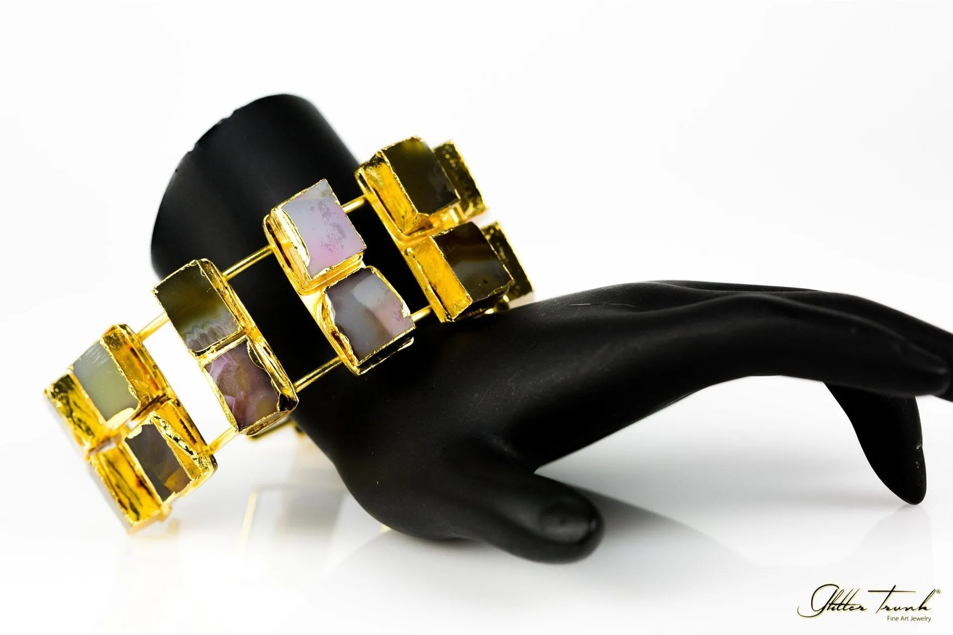 Chunky Rock One of a Kind Cuff Bracelet