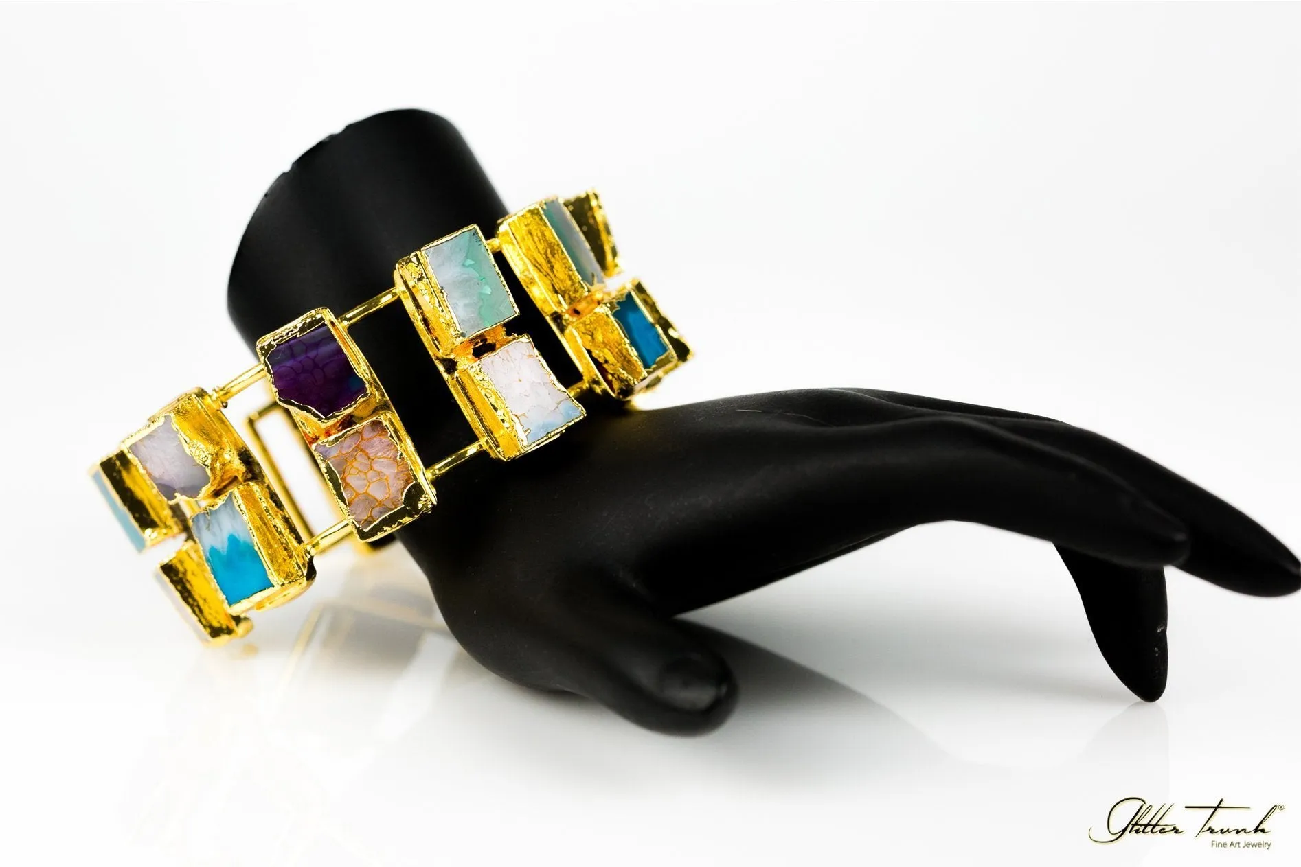 Chunky Rock One of a Kind Cuff Bracelet