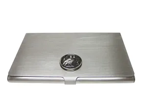 Circular Owl of Athena Business Card Holder
