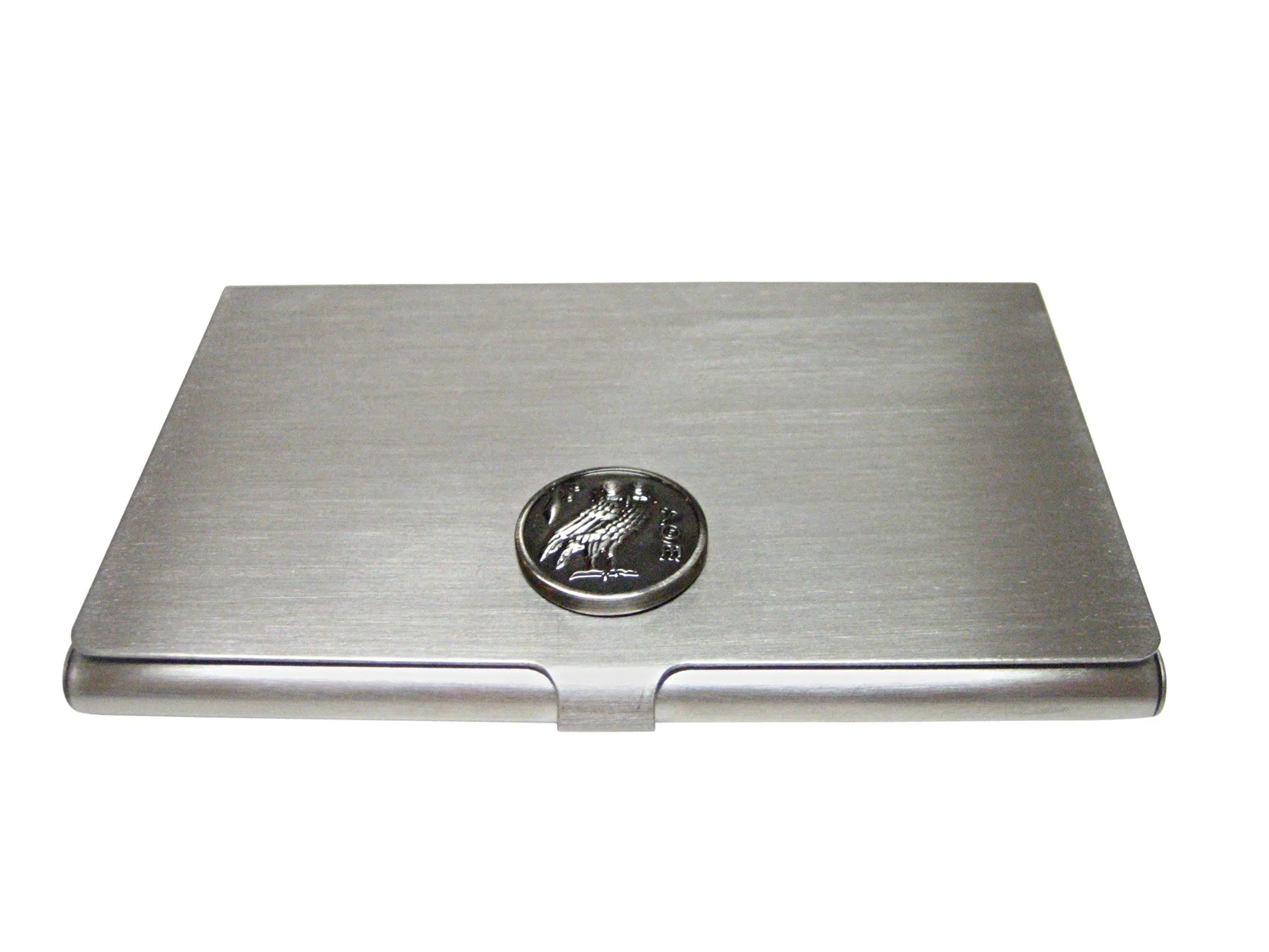 Circular Owl of Athena Business Card Holder