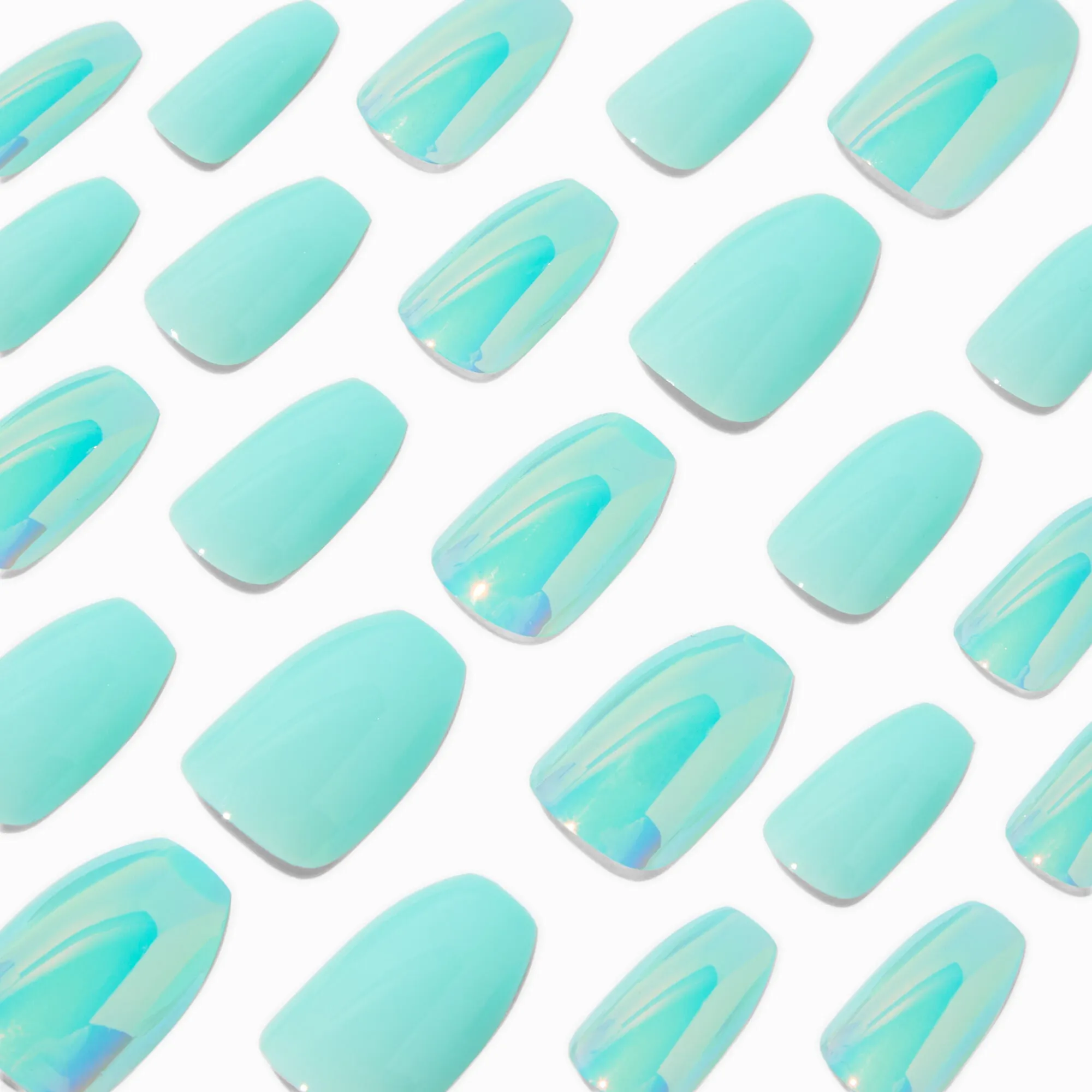 Claire's Mermaid Mint Faux Nails
