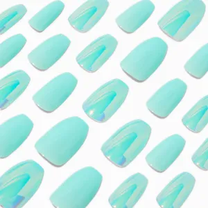 Claire's Mermaid Mint Faux Nails