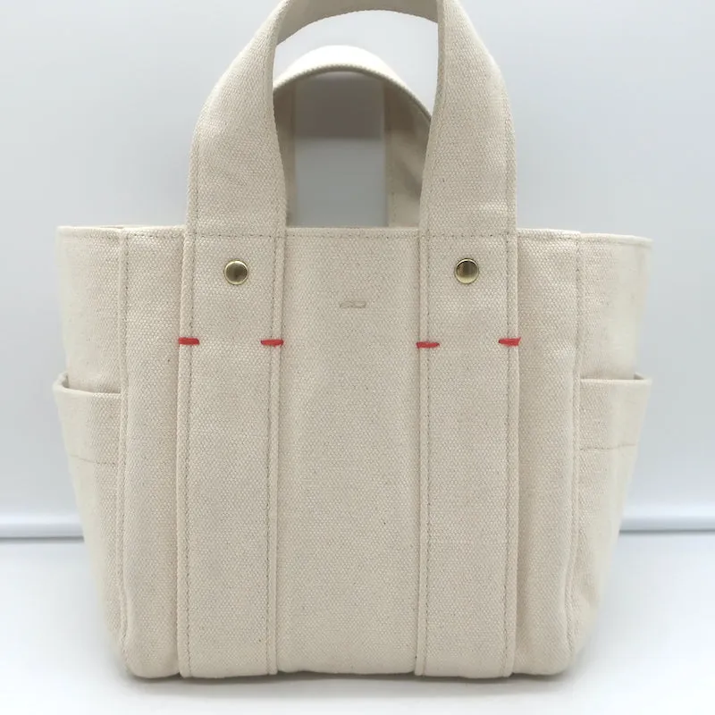 Clare V. Le Petit Box Tote Natural Canvas Small Bag