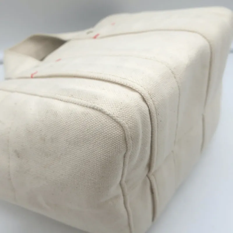 Clare V. Le Petit Box Tote Natural Canvas Small Bag