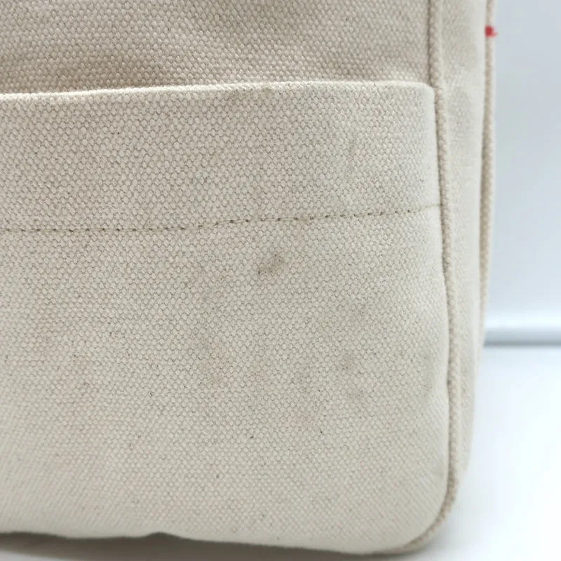 Clare V. Le Petit Box Tote Natural Canvas Small Bag